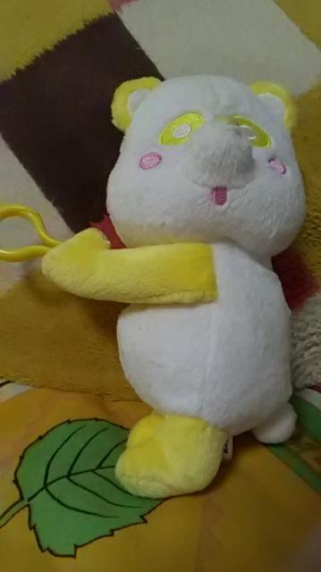 AAA・え〜パンダ・ぶら下がり ぬいぐるみポーチ・黄色 日高 < タレントグッズ  AAA・え〜パンダ・ぶら下がり ぬいぐるみポーチ・黄色 日高  < タレントグッズの