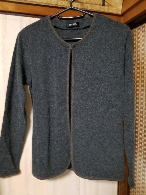 美品♪アンゴラ混☆ニットアンサンブル《グレー》M < 女性ファッション  美品♪アンゴラ混☆ニットアンサンブル《グレー》M < 女性ファッションの