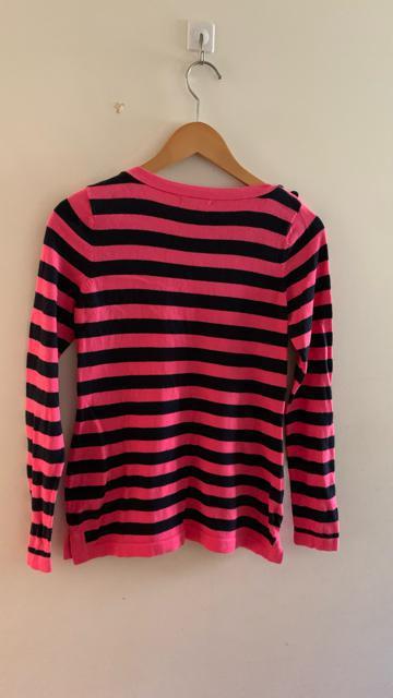GAP ギャップ ボートネック ボーダー 長袖ニット 長袖セーター ピンク×ブラック XXS < ブランド  GAP ギャップ ボートネック ボーダー 長袖ニット 長袖セーター ピンク×ブラック XXS < ブランドの