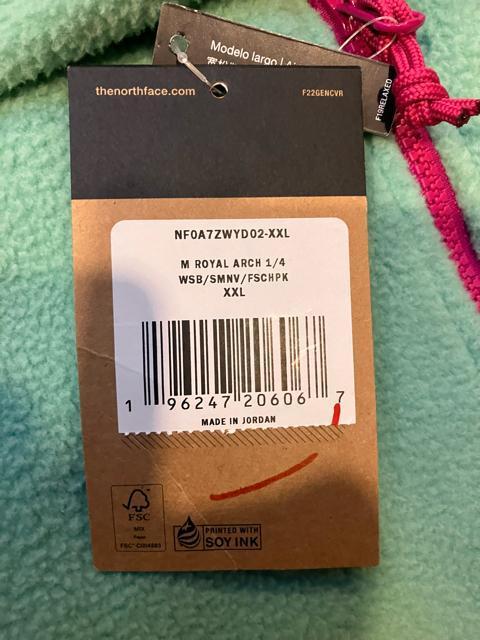 THE NORTH FACE ROYAL 1/4 t[X 傫sizeXXL  m[XtFCX  eBt@j[u[  uh 