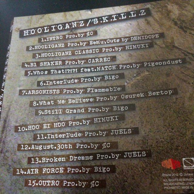 HOOLIGANZwS.K.I.L.L.Zx HAIIRO DE ROSSI TAKUMA THE GREAT  CD/DVD/rfI 