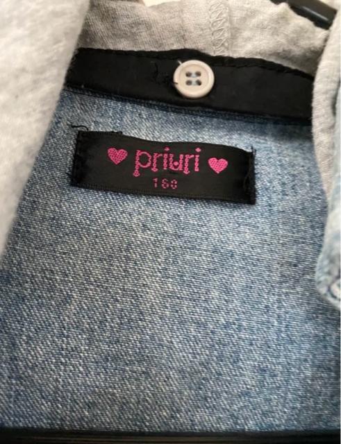 匿名配送 160サイズ デニムジャケット 2way   花柄 ショート丈 < キッズ/ベビー  匿名配送 160サイズ デニムジャケット 2way   花柄 ショート丈 < キッズ/ベビーの