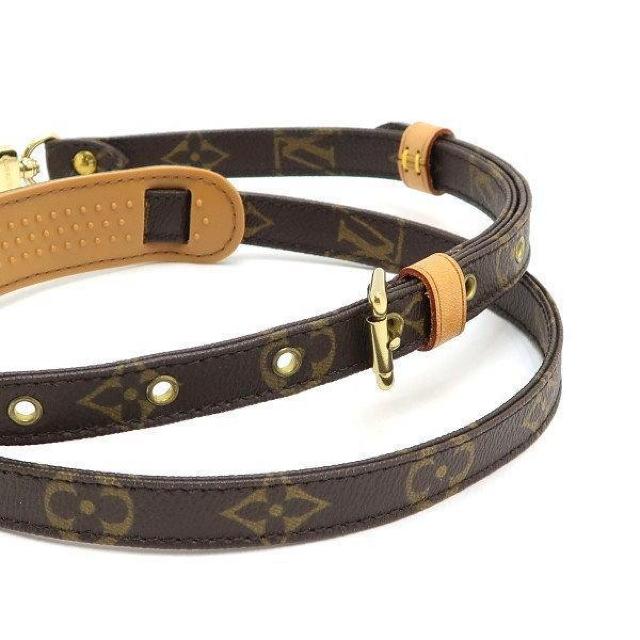 ◆ 本物 美品 ◆ LV ルイヴィトン 調整可能 モノグラム ショルダーストラップ 102 - 120cm 袋 箱 J52315 < ブランド  ◆ 本物 美品 ◆ LV ルイヴィトン 調整可能 モノグラム ショルダーストラップ 102 - 120cm 袋 箱 J52315 < ブランドの