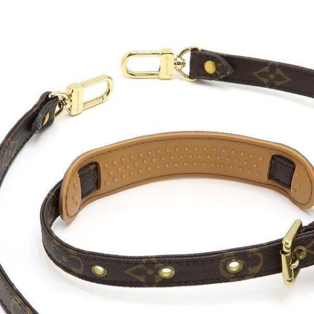 ◆ 本物 美品 ◆ LV ルイヴィトン 調整可能 モノグラム ショルダーストラップ 102 - 120cm 袋 箱 J52315 < ブランド  ◆ 本物 美品 ◆ LV ルイヴィトン 調整可能 モノグラム ショルダーストラップ 102 - 120cm 袋 箱 J52315 < ブランドの