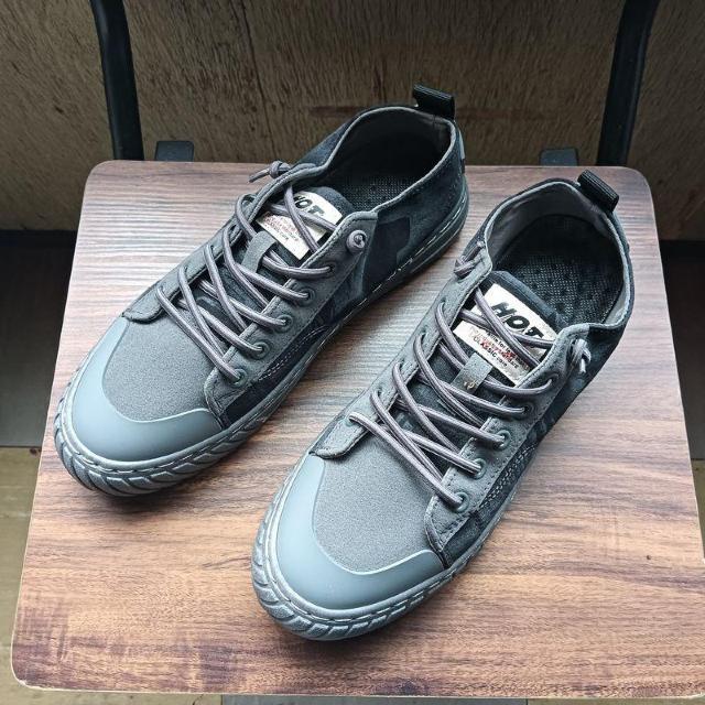 新品 25cm メンズ スニーカー シューズ グレー 靴 男女兼用 カジュアル < 女性ファッション  新品 25cm メンズ スニーカー シューズ グレー 靴 男女兼用 カジュアル  < 女性ファッションの