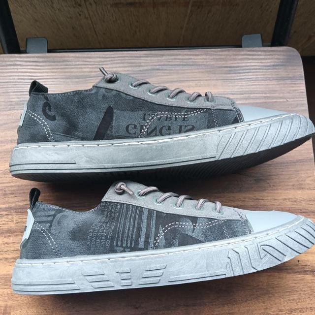 新品 25cm メンズ スニーカー シューズ グレー 靴 男女兼用 カジュアル < 女性ファッション  新品 25cm メンズ スニーカー シューズ グレー 靴 男女兼用 カジュアル < 女性ファッションの