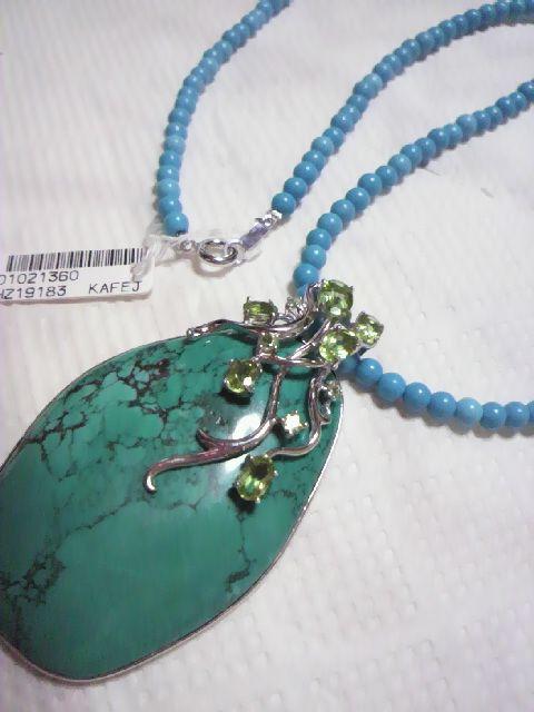 特大/ ターコイズ/ ペリドット /925/  豪華 ネックレス/新品未使用品 < 男性アクセサリー/時計  特大/ ターコイズ/ ペリドット /925/  豪華 ネックレス/新品未使用品 < 男性アクセサリー/時計の