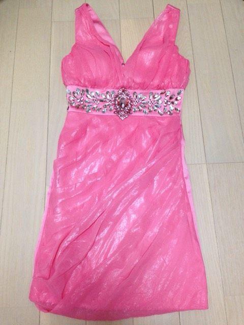 AndyコーラルピンクVカットタイトビジュー高級ドレスワンピース < 女性ファッション AndyコーラルピンクVカットタイトビジュー高級ドレスワンピース < 女性ファッションの