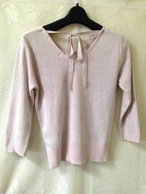 カールパークレーン★アーガイル リボン ニット カットソー M < ブランド  カールパークレーン★アーガイル リボン ニット カットソー M < ブランドの