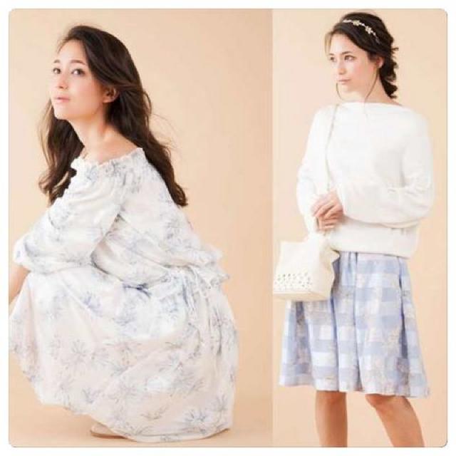 新品タグ付きマーキュリーデュオ Flowerシアーボーダースカート < ブランド 新品タグ付きマーキュリーデュオ Flowerシアーボーダースカート < ブランドの