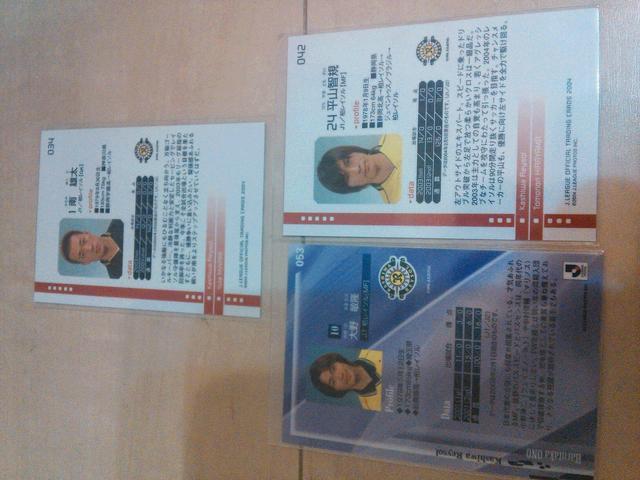 柏レイソル 平山・南・大野 直筆サインカード < トレーディングカード  柏レイソル 平山・南・大野 直筆サインカード < トレーディングカードの