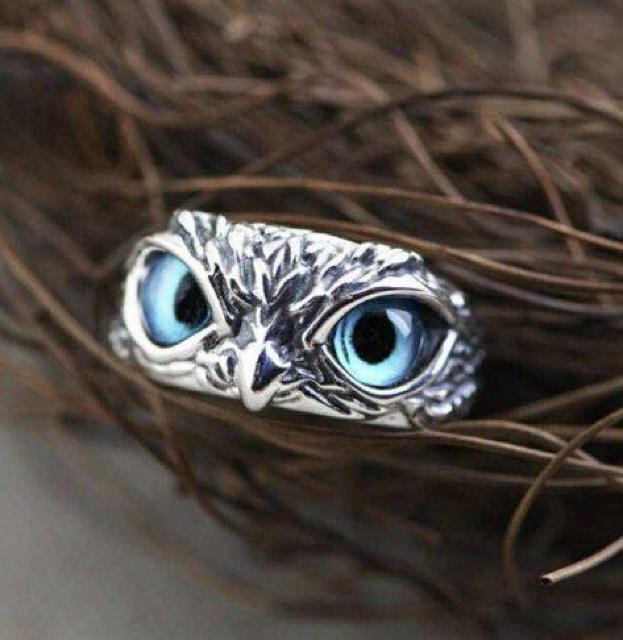 ☆ふくろう メンズ 指輪 フリーサイズ リング フクロウ シルバーリング ステンレスリング フクロウリング 指輪メンズ 結婚指輪 < 女性ファッション  ☆ふくろう メンズ 指輪 フリーサイズ リング フクロウ シルバーリング ステンレスリング フクロウリング 指輪メンズ 結婚指輪  < 女性ファッションの