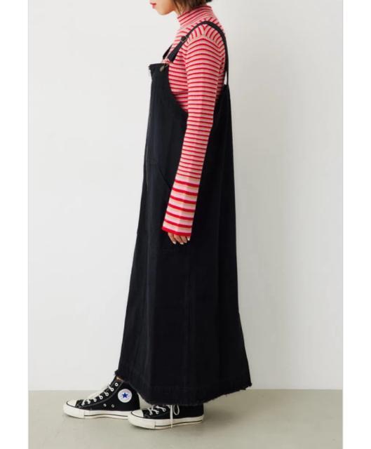 ロデオ★デニムジャンパースカート(ブラック) < ブランド ロデオ★デニムジャンパースカート(ブラック) < ブランドの