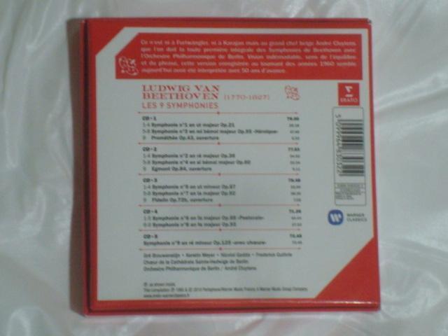 【5CD-BOX】BEETHOVEN LES 9 SYMPHONIES / Andre Cluytens orchestre < CD/DVD/ビデオ  【5CD-BOX】BEETHOVEN LES 9 SYMPHONIES / Andre Cluytens orchestre < CD/DVD/ビデオの