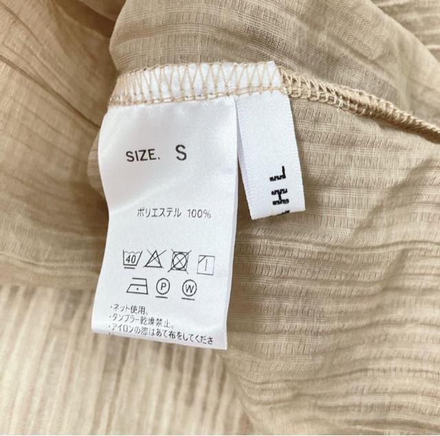 美品?NOAHL シアーブラウス 透け感 ライトブラウン ゆったり < 女性ファッション  美品?NOAHL シアーブラウス 透け感 ライトブラウン ゆったり < 女性ファッションの