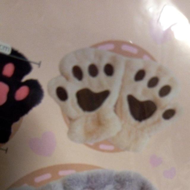猫のおてて手袋 ベージュ < 女性ファッション 猫のおてて手袋 ベージュ < 女性ファッションの