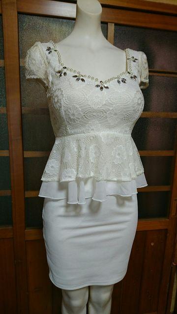 Jewels  白レース セパレート ミニドレス < 女性ファッション  Jewels  白レース セパレート ミニドレス  < 女性ファッションの