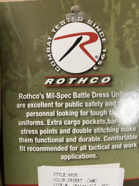 ROTHCO COLOR CAMO TACTICAL BDU PANTS☆ < 男性ファッション  ROTHCO COLOR CAMO TACTICAL BDU PANTS☆ < 男性ファッションの
