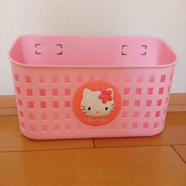 中古 マグネット付かご ハローキティ お花 < おもちゃ  中古 マグネット付かご ハローキティ お花  < おもちゃの