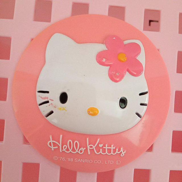中古 マグネット付かご ハローキティ お花 < おもちゃ  中古 マグネット付かご ハローキティ お花 < おもちゃの