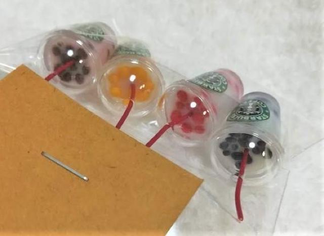 ミニチュア★スターバックス★カラータピオカ入り4種類セット★ドールハウスに★ < おもちゃ  ミニチュア★スターバックス★カラータピオカ入り4種類セット★ドールハウスに★ < おもちゃの