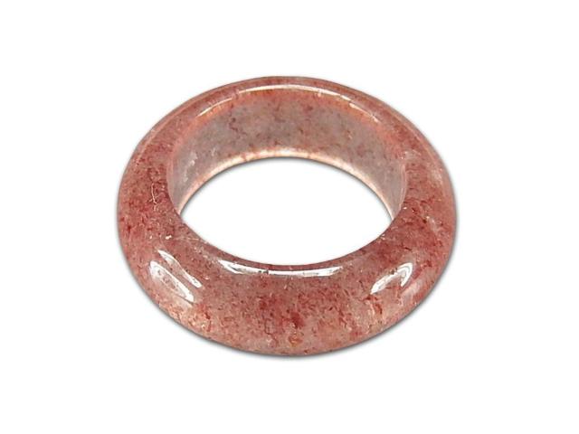 ストロベリークォーツ指輪バンドリング約13号透明度有り愛と美天然石幅8mm < 女性アクセサリー/時計  ストロベリークォーツ指輪バンドリング約13号透明度有り愛と美天然石幅8mm  < 女性アクセサリー/時計の