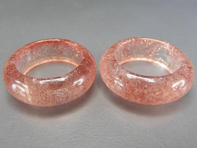 ストロベリークォーツ指輪バンドリング約13号透明度有り愛と美天然石幅8mm < 女性アクセサリー/時計  ストロベリークォーツ指輪バンドリング約13号透明度有り愛と美天然石幅8mm < 女性アクセサリー/時計の