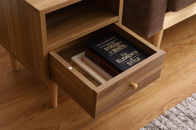 【送料無料】【幅35cm】Sasha サイドキャビネット 棚 テーブル 収納 木目調 < インテリア/ライフ 【送料無料】【幅35cm】Sasha サイドキャビネット 棚 テーブル 収納 木目調 < インテリア/ライフの