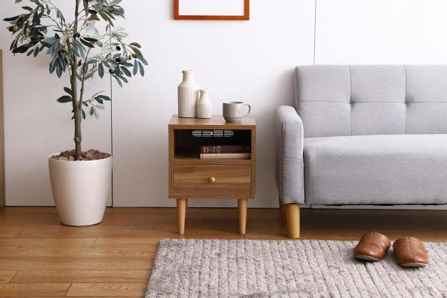 【送料無料】【幅35cm】Sasha サイドキャビネット 棚 テーブル 収納 木目調 < インテリア/ライフ 【送料無料】【幅35cm】Sasha サイドキャビネット 棚 テーブル 収納 木目調 < インテリア/ライフの