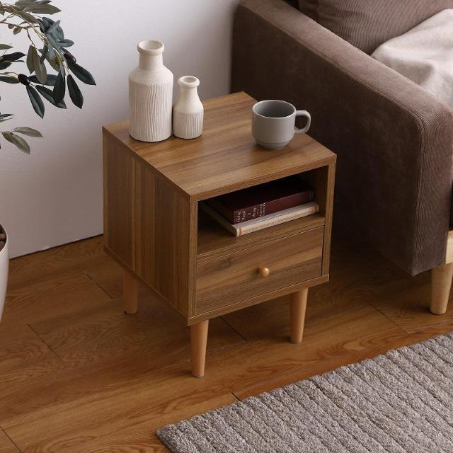 【送料無料】【幅35cm】Sasha サイドキャビネット 棚 テーブル 収納 木目調 < インテリア/ライフ 【送料無料】【幅35cm】Sasha サイドキャビネット 棚 テーブル 収納 木目調 < インテリア/ライフの