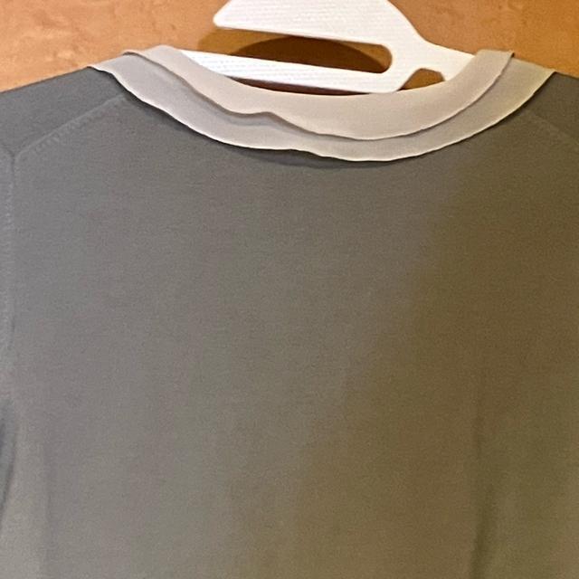 セブンアイディーコンセプト フリルカラー カーディガン ライトグレー 38 < 女性ファッション  セブンアイディーコンセプト フリルカラー カーディガン ライトグレー 38 < 女性ファッションの