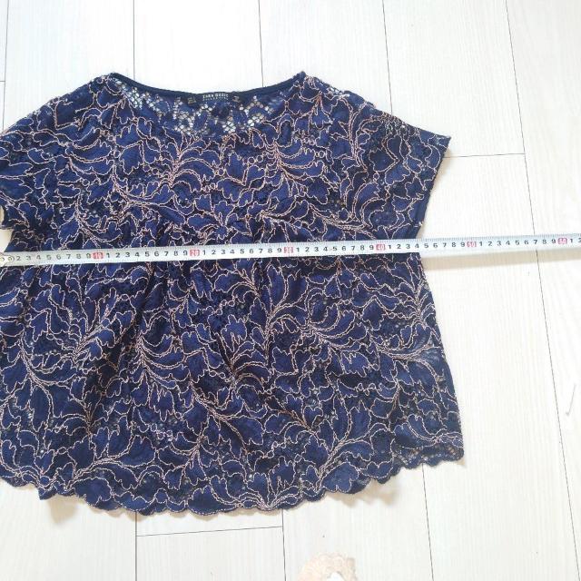美品 ZARA BASIC レーストップス サイズS < ブランド  美品 ZARA BASIC レーストップス サイズS < ブランドの