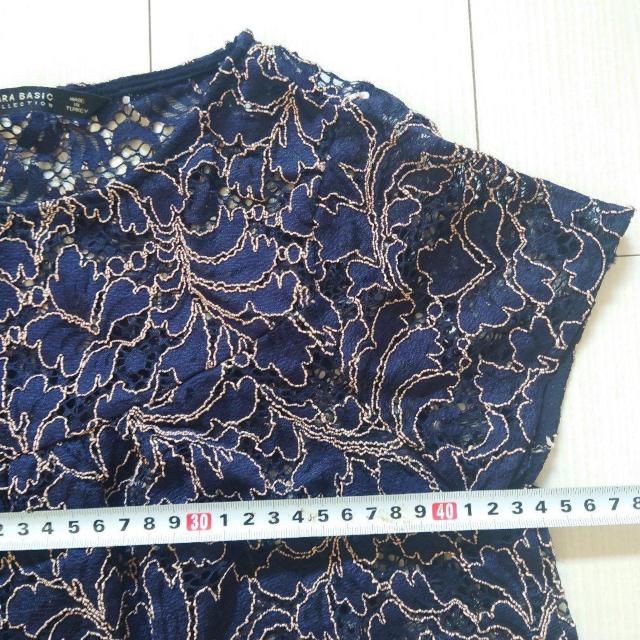 美品 ZARA BASIC レーストップス サイズS < ブランド  美品 ZARA BASIC レーストップス サイズS < ブランドの