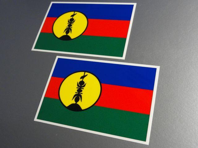 ■ニューカレドニア旗ステッカー2枚set 国旗 < 自動車/バイク ■ニューカレドニア旗ステッカー2枚set 国旗 < 自動車/バイク