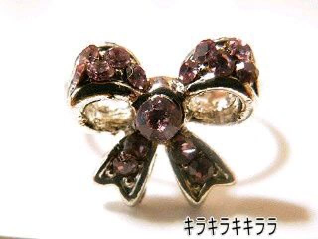 《New》ageha掲載★エタニティリボン・リング/指輪<パープル>【箱付】 < 女性アクセサリー/時計  《New》ageha掲載★エタニティリボン・リング/指輪<パープル>【箱付】  < 女性アクセサリー/時計の