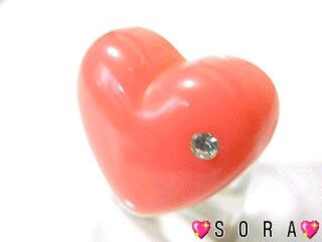 激カワ♪キラキララインストーン ぷっくりハート リング指輪 ピンク < 女性アクセサリー/時計 激カワ♪キラキララインストーン ぷっくりハート リング指輪 ピンク < 女性アクセサリー/時計の