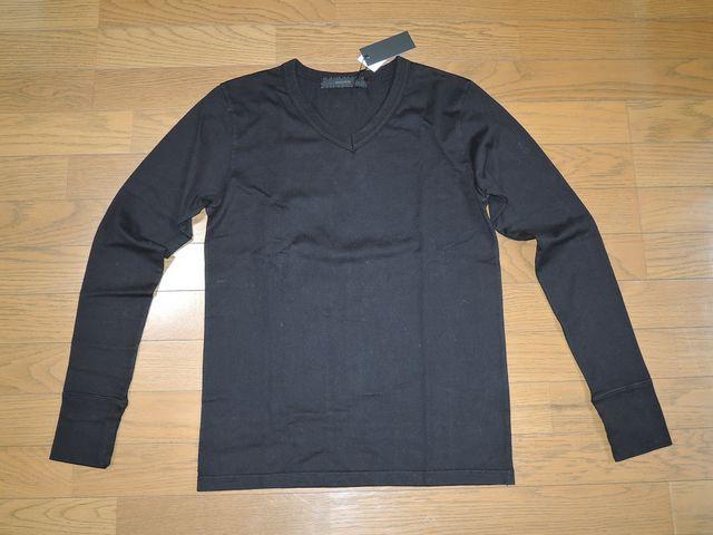 新品BACKBONEバックボーンカットソーM黒スカルV字ロンT < ブランド  新品BACKBONEバックボーンカットソーM黒スカルV字ロンT < ブランドの