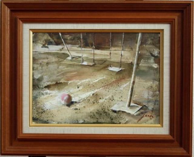 絵画 油彩 星純一『ブランコ』 一枚の絵取り扱い 受賞多数 真作保証 原画 < ホビー 絵画 油彩 星純一『ブランコ』 一枚の絵取り扱い 受賞多数 真作保証 原画 < ホビーの