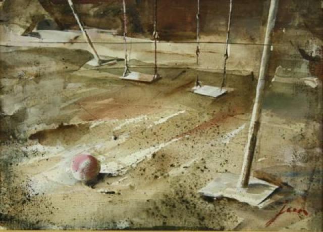 絵画 油彩 星純一『ブランコ』 一枚の絵取り扱い 受賞多数 真作保証 原画 < ホビー 絵画 油彩 星純一『ブランコ』 一枚の絵取り扱い 受賞多数 真作保証 原画 < ホビーの