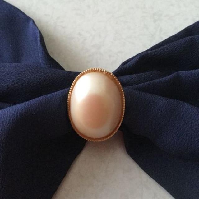 リボン パールアクセ付き2way 取り外し取替え可 C166 < 女性アクセサリー/時計  リボン パールアクセ付き2way 取り外し取替え可 C166 < 女性アクセサリー/時計の