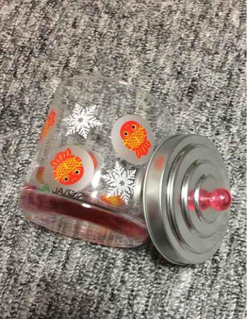 ちょきんぎょキャンディーポット ガラス小物入れ メイクグッズに < インテリア/ライフ  ちょきんぎょキャンディーポット ガラス小物入れ メイクグッズに < インテリア/ライフの