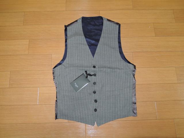 新品ポールスミスPaul SmithジレベストM灰ストライプ < ブランド 新品ポールスミスPaul SmithジレベストM灰ストライプ < ブランドの