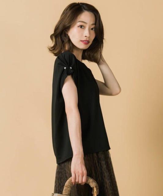 定価7,590円●袖タックプルオーバー ボーダー柄【新品】ケティシェリー < 女性ファッション  定価7,590円●袖タックプルオーバー ボーダー柄【新品】ケティシェリー < 女性ファッションの