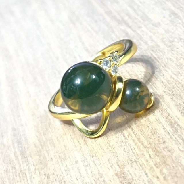 《No.R085》天然琥珀 ブルーアンバー フリーサイズring < 女性アクセサリー/時計  《No.R085》天然琥珀 ブルーアンバー フリーサイズring < 女性アクセサリー/時計の