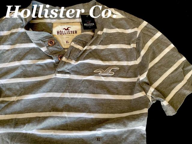 【Hollister Co.】ホリスター Vintage Washed ヘンリーネックTシャツ XL/H.Gray×White < ブランド  【Hollister Co.】ホリスター Vintage Washed ヘンリーネックTシャツ XL/H.Gray×White < ブランドの