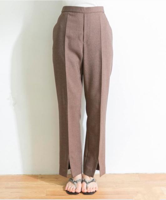 定価13,200円●URBAN RESEARCHアーバンリサーチ【美品】美脚 スリットパンツ●38 ブラウン < ブランド  定価13,200円●URBAN RESEARCHアーバンリサーチ【美品】美脚 スリットパンツ●38 ブラウン < ブランドの