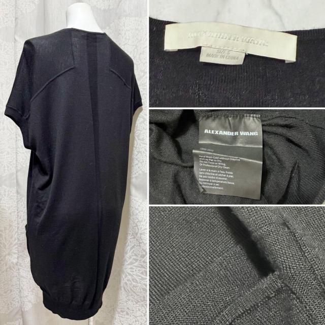 アレキサンダーワン Vネック薄手ウールニット黒#S, < 女性ファッション アレキサンダーワン Vネック薄手ウールニット黒#S, < 女性ファッションの