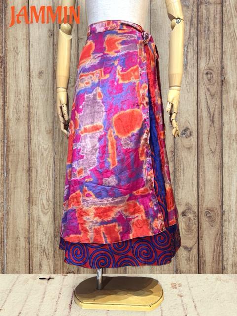 アジアン柄巻きスカート カラフル ヒッピー 巻きスカート ロングスカート アジアン < 女性ファッション アジアン柄巻きスカート カラフル ヒッピー 巻きスカート ロングスカート アジアン < 女性ファッションの