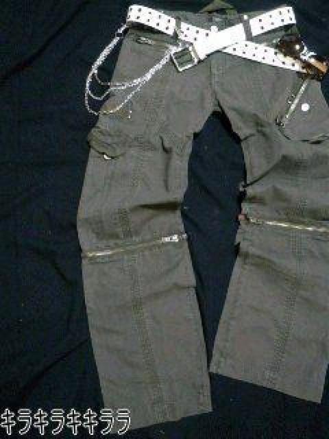 【LOWBOX】《New》膝ジッパー(4way)★ミリタリー*カーゴパンツ<カーキL> < 男性ファッション 【LOWBOX】《New》膝ジッパー(4way)★ミリタリー*カーゴパンツ<カーキL> < 男性ファッションの