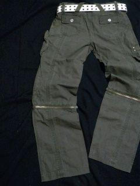 【LOWBOX】《New》膝ジッパー(4way)★ミリタリー*カーゴパンツ<カーキL> < 男性ファッション 【LOWBOX】《New》膝ジッパー(4way)★ミリタリー*カーゴパンツ<カーキL> < 男性ファッションの